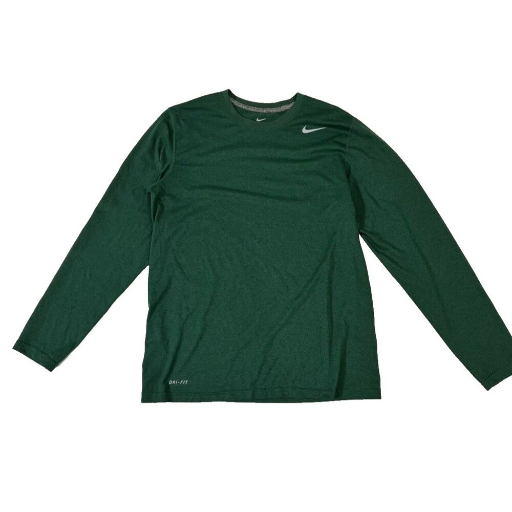 Nike Dri-FIT Long Sleeve Shirt Green M
